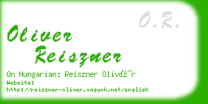 oliver reiszner business card